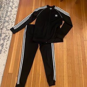 Adidas SST tracksuit in black